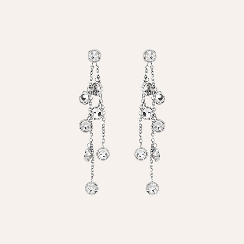 Orecchini Pendenti Sunrise Acciaio Cristallo - Orecchini Pendenti Donna | Stroili