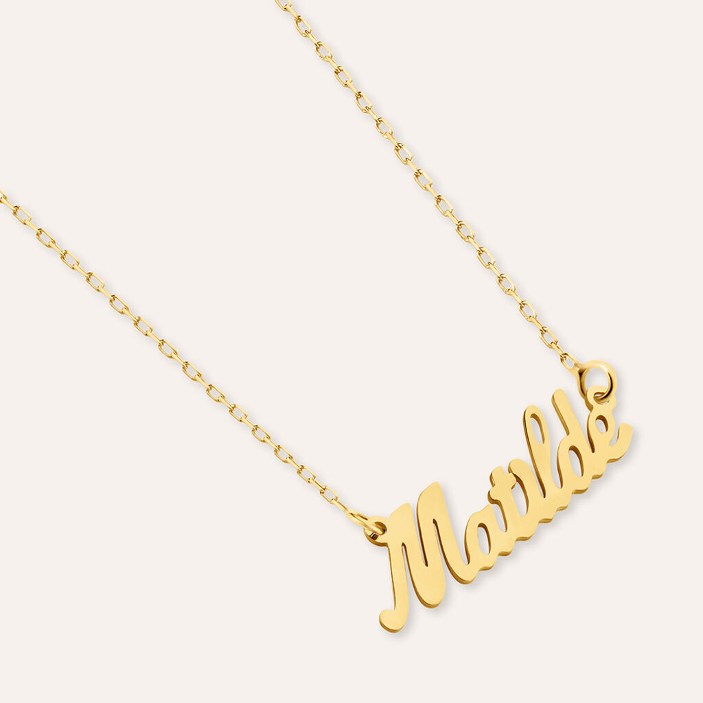 Collana Matilde Gold Names Oro Giallo