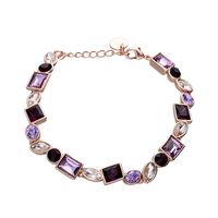 Bracciale Violet Ottone Rosa Cristallo