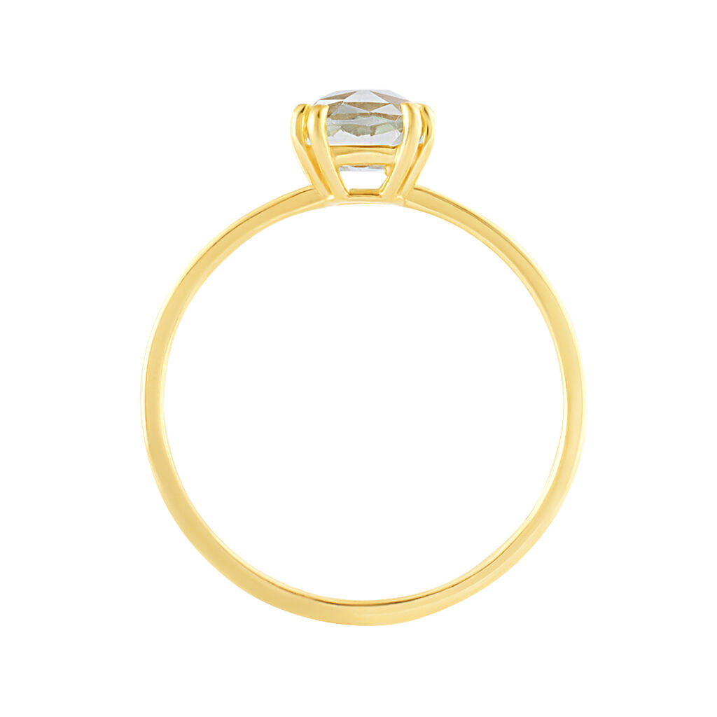 Anello Solitario Amélie Oro Giallo Ametista - Anelli con Pietre Donna | Stroili