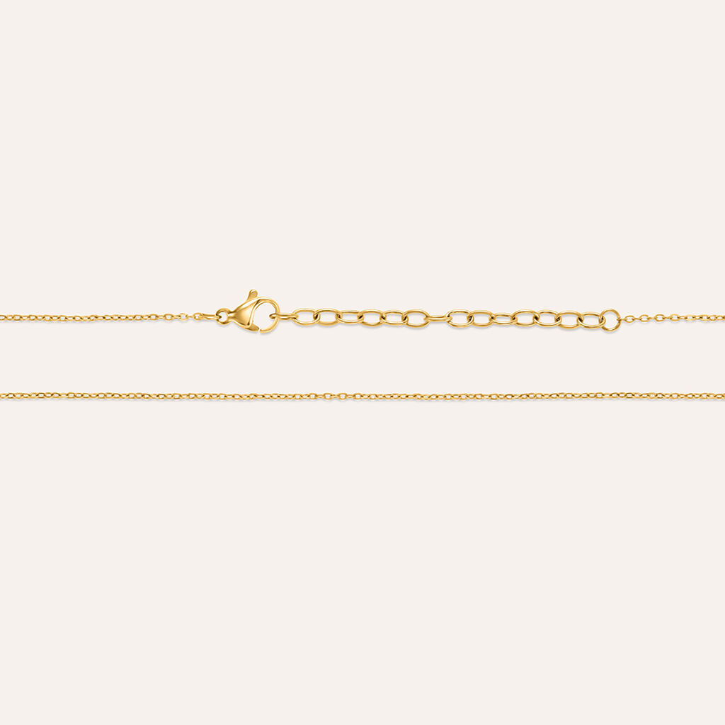 Collana Lady Chic Acciaio Dorato Cristallo - Collane Donna | Stroili