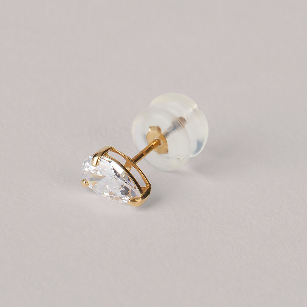 Orecchini Lobo Punto Luce Bon Ton Oro Giallo Cubic Zirconia - Orecchini a Lobo Donna | Stroili