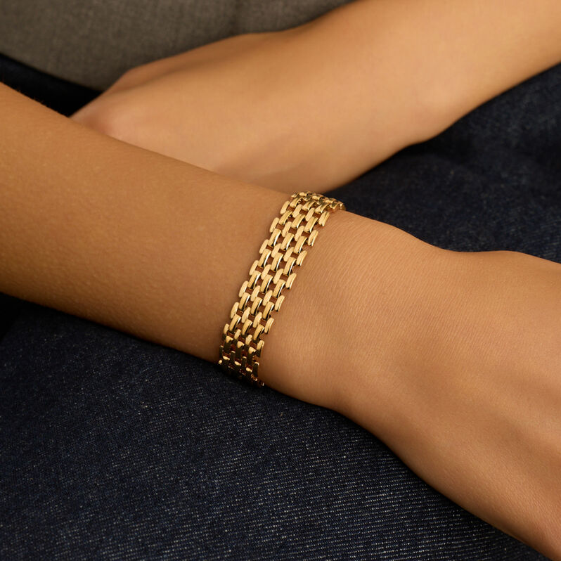 Bracciale Panther Chain Radiance Acciaio Dorato - Bracciali Donna | Stroili