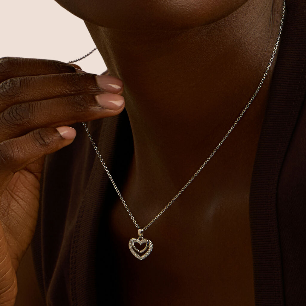 Collana Silver Moments Argento Rodiato Cubic Zirconia