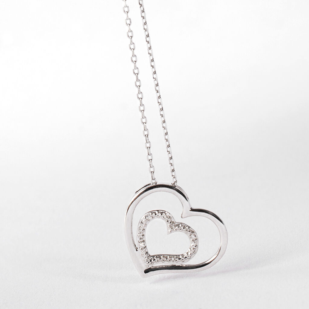 Collana Sophia Oro Bianco Diamante - Collane Donna | Stroili