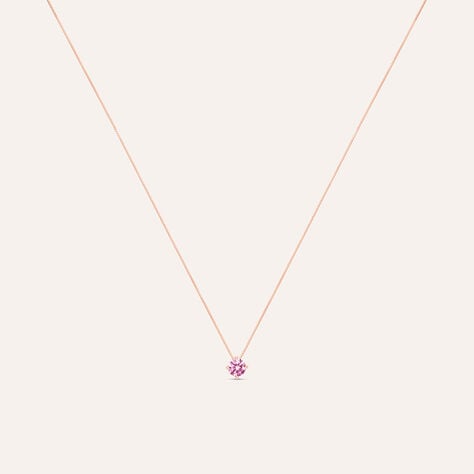 Collana Punto Luce Silver Rainbow Argento Rosa Cubic Zirconia - Collane Punto Luce Donna | Stroili