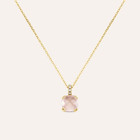 Collana Punto Luce Am&eacute;lie Oro Giallo Quarzo Cubic Zirconia - Collane Punto Luce Donna | Stroili