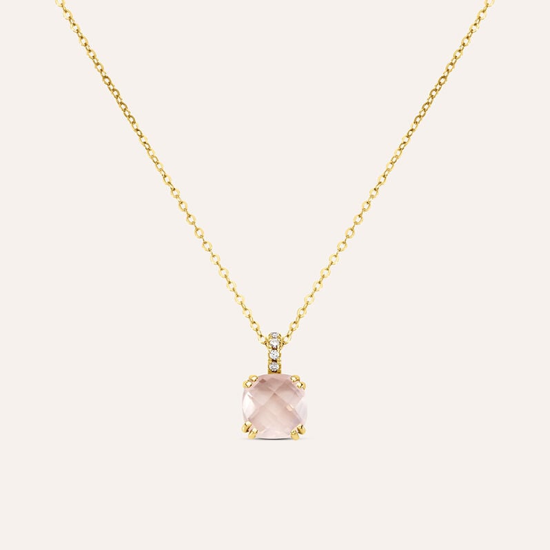 Collana Punto Luce Am&eacute;lie Oro Giallo Quarzo Cubic Zirconia - Collane Punto Luce Donna | Stroili