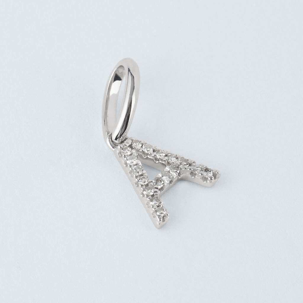 Pendente Sophia Oro Bianco Diamante - Ciondoli Donna | Stroili