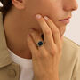 Anello Chevalier Man Code Acciaio Lapislazzuli