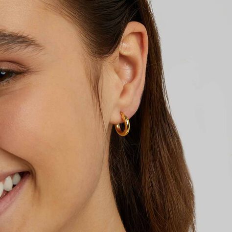 Orecchini A Cerchio Toujours Oro Giallo - Orecchini a Cerchio Donna | Stroili
