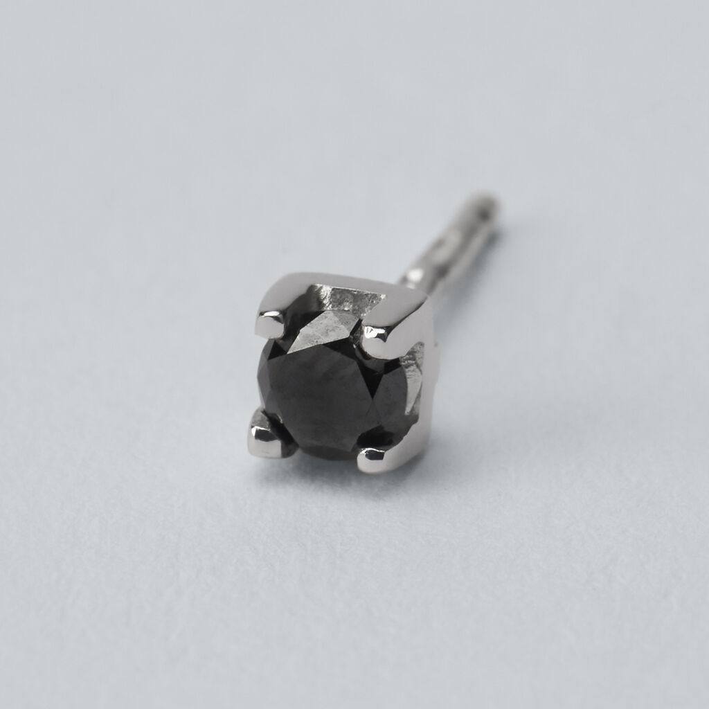 Mono Orecchino Lobo Punto Luce L'homme Diamant Oro Bianco Diamante - Mono Orecchino Uomo | Stroili