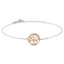 Bracciale Silver Moments Argento Bicolore Bianco / Rosa Cubic Zirconia