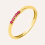 Anello Fedina Charlotte Oro Giallo Rubino