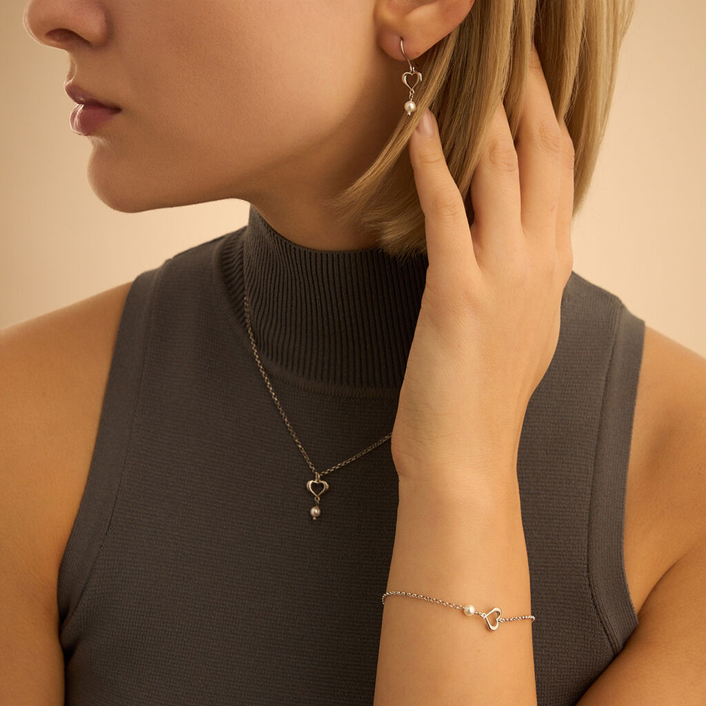 Bracciale Silver Pearls Argento Rodiato Perla sintentica - Bracciali Love Donna | Stroili