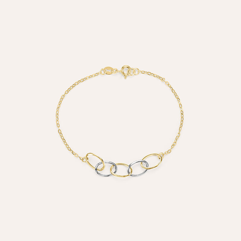 Bracciale Catena Beverly Oro Bicolore - Bracciali Amicizia Donna | Stroili