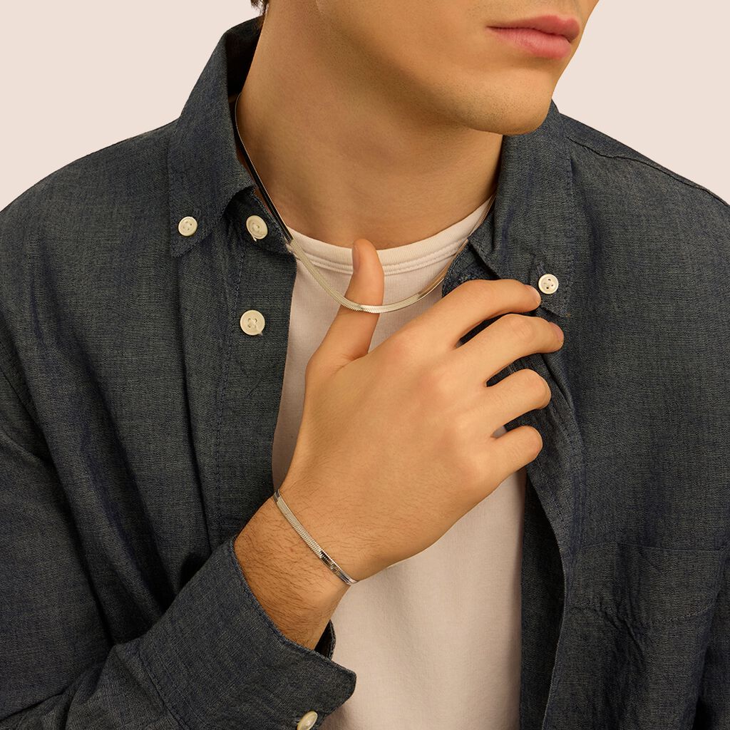 Bracciale Catena Man Code Acciaio