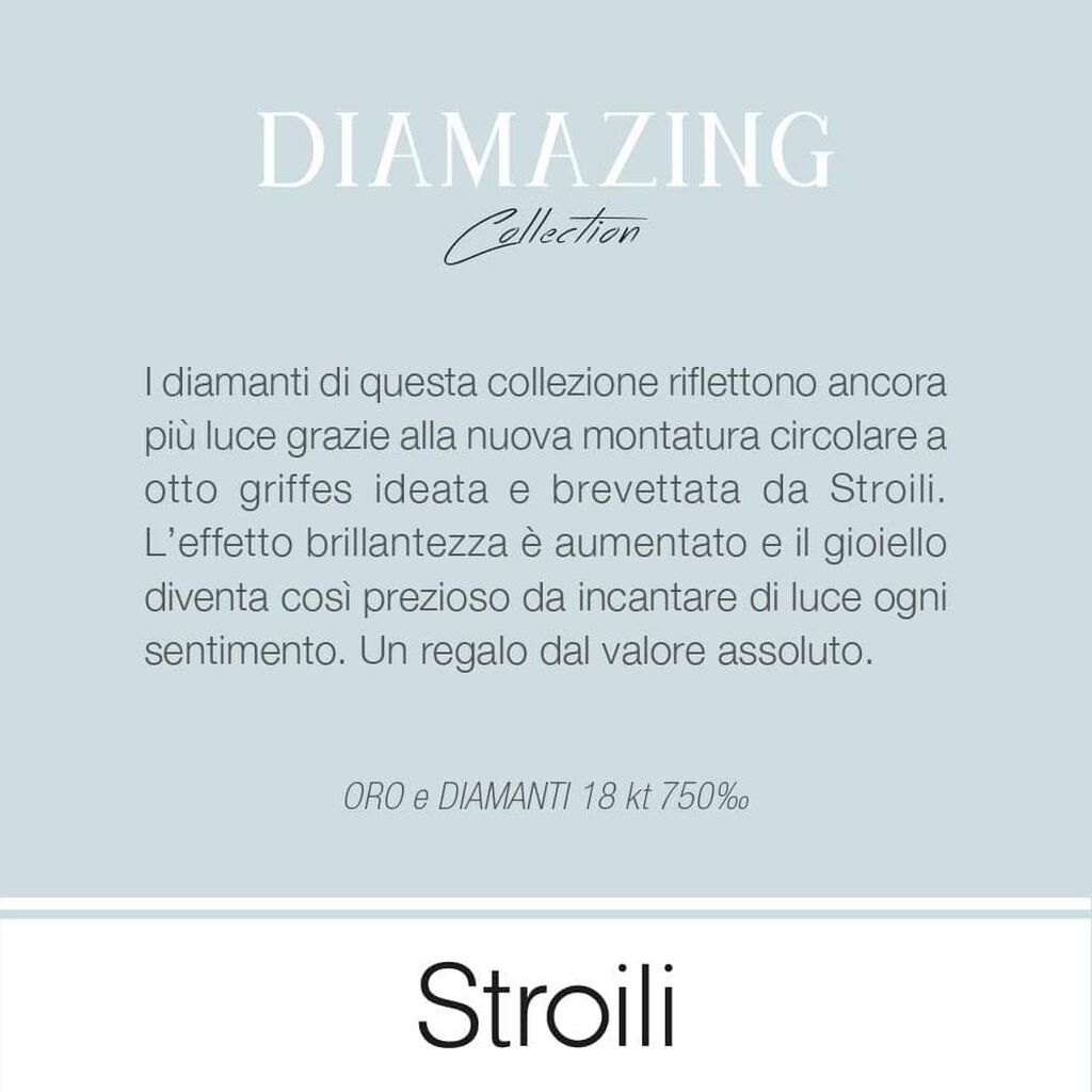 Anello Solitario Valentino Diamazing Oro Bianco Diamante - Anelli con Pietre Donna | Stroili