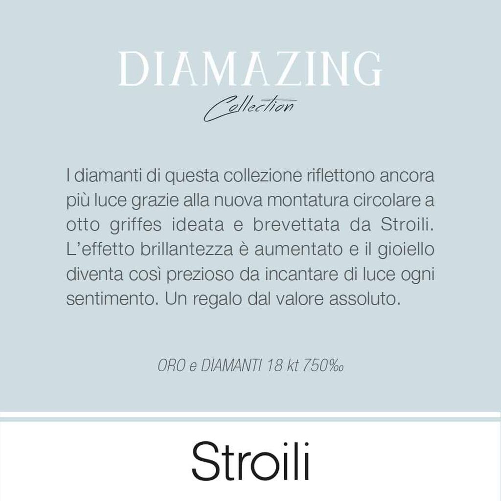 Anello Solitario Valentino Diamazing Oro Bianco Diamante - Anelli con Pietre Donna | Stroili