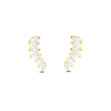 Orecchini Lobo Bon Ton Oro Giallo Cubic Zirconia - Orecchini a Lobo Donna | Stroili