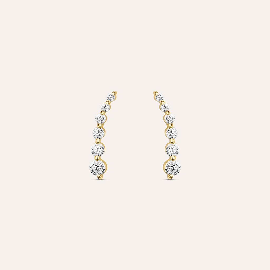 Orecchini Pendenti Claire Oro Giallo Cubic Zirconia