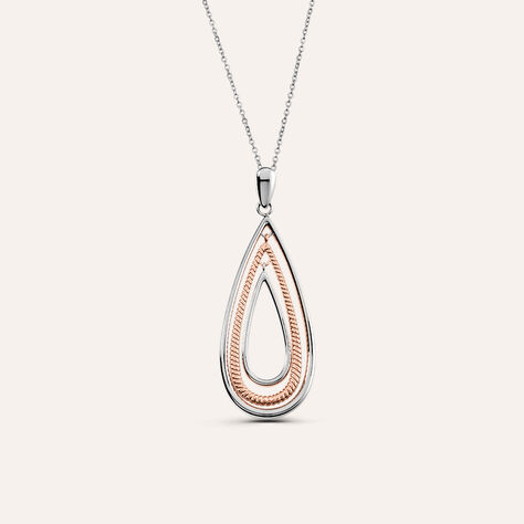 Collana Lady Code Acciaio Bicolore Bianco / Rosa - Collane Donna | Stroili