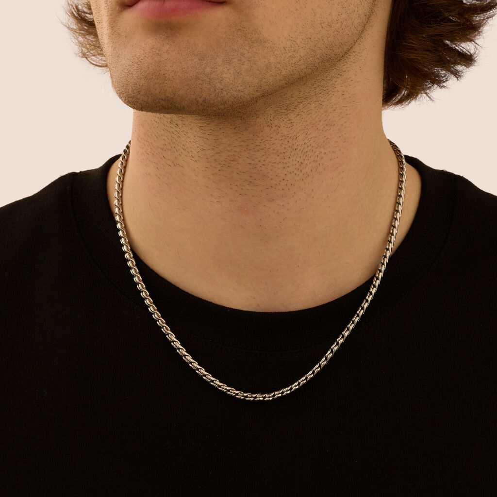 Collana Man Code Acciaio