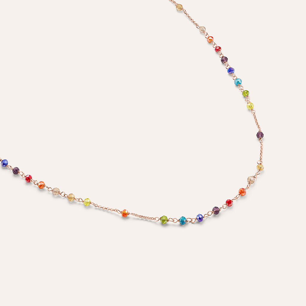 Collana Silver Soul Argento Rosa Cristallo