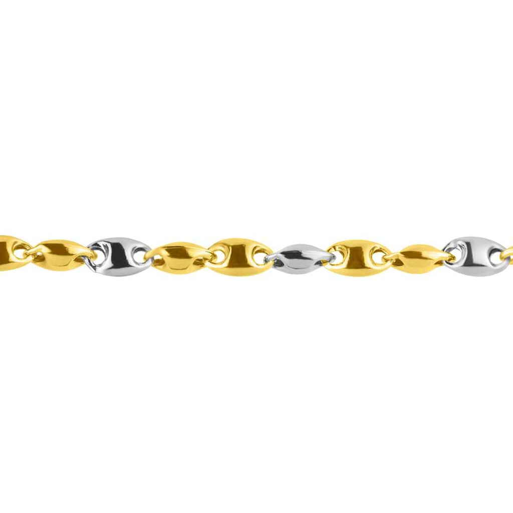 Bracciale Catena Oro Uomo Oro Bicolore - Bracciali Uomo | Stroili