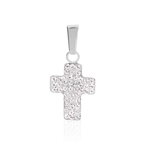 Pendente Holy Oro Bianco Cristallo - Ciondoli Donna | Stroili