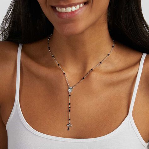 Collana Rosario Silver Soul Argento Rodiato Cristallo - Collane Rosario Donna | Stroili