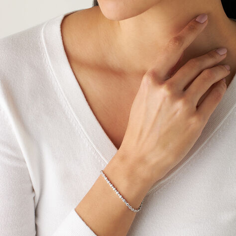 Bracciale Tennis Silver Elegance Argento Rodiato Cubic Zirconia - Bracciali Tennis Donna | Stroili