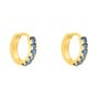 Orecchini A Cerchio Toujours Oro Giallo Cubic Zirconia