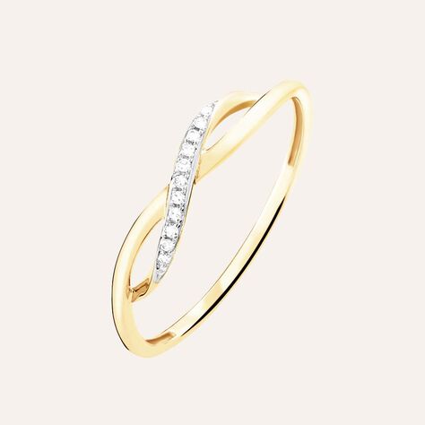 Anello Fascia Sophia Oro Giallo Diamante - Anelli con Pietre Donna | Stroili