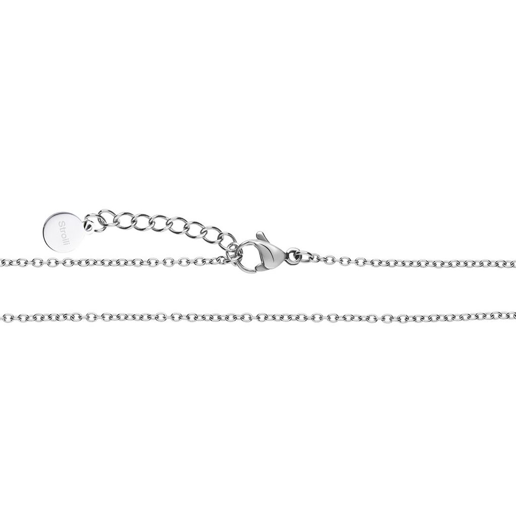 Collana Lady Chic Acciaio Bicolore Quadrifoglio e Cristalli - Collane Donna | Stroili