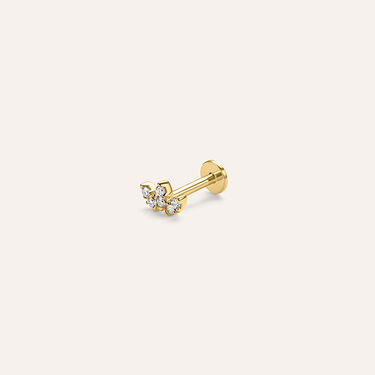 Piercing Orecchio Diamade Glam Oro Giallo Diamante Lab-Grown