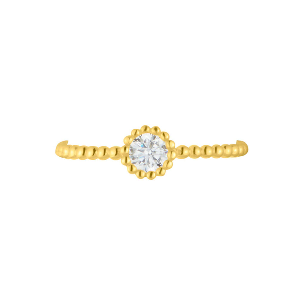 Anello Solitario Claire Oro Giallo Cubic Zirconia - Anelli con Pietre Donna | Stroili