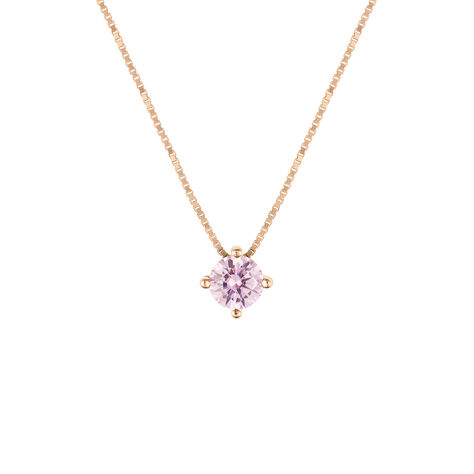 Collana Punto Luce Silver Rainbow Argento Rosa Cubic Zirconia - Collane Punto Luce Donna | Stroili