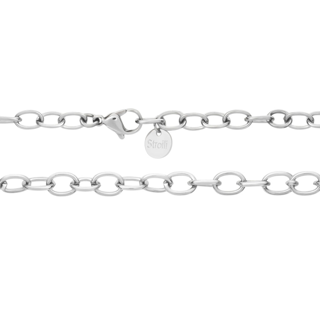 Collana Lady Phantasya Acciaio Bicolore Bianco / Rosa Cristallo - Collane Donna | Stroili