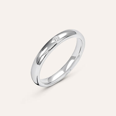 Fede Comoda 3 mm Oro Bianco Diamante