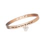 Bangle Lady Message Acciaio Rosato Disney e Cristalli
