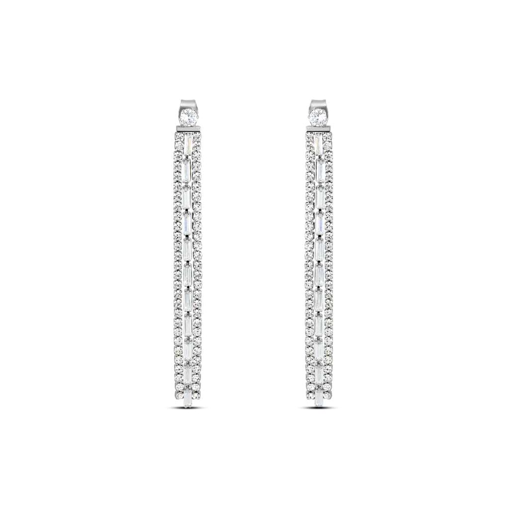 Orecchini Pendenti Tennis Romantic Shine Metallo Cristallo - Orecchini Pendenti Donna | Stroili