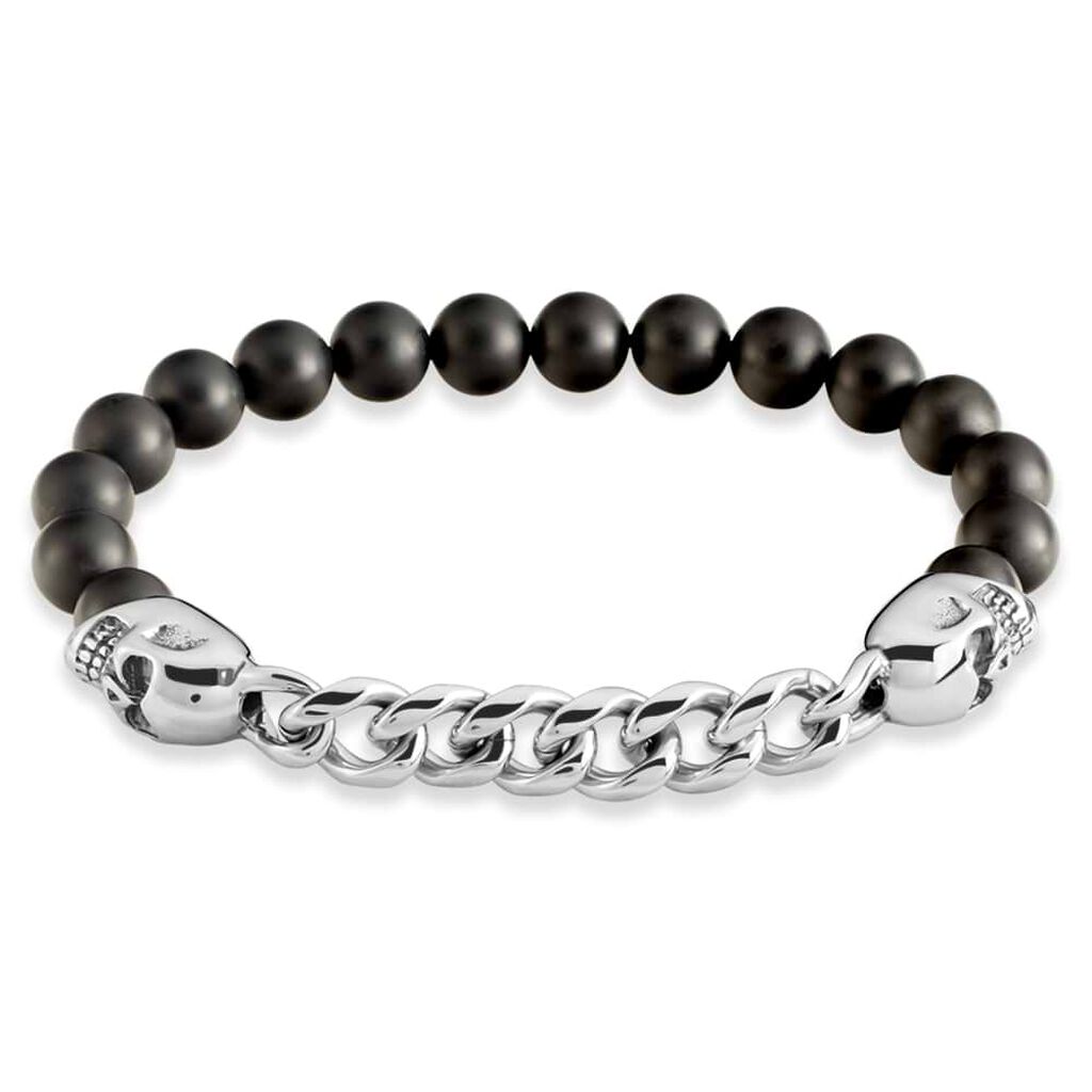 Bracciale in acciaio e pietra