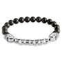 Bracciale in acciaio e pietra