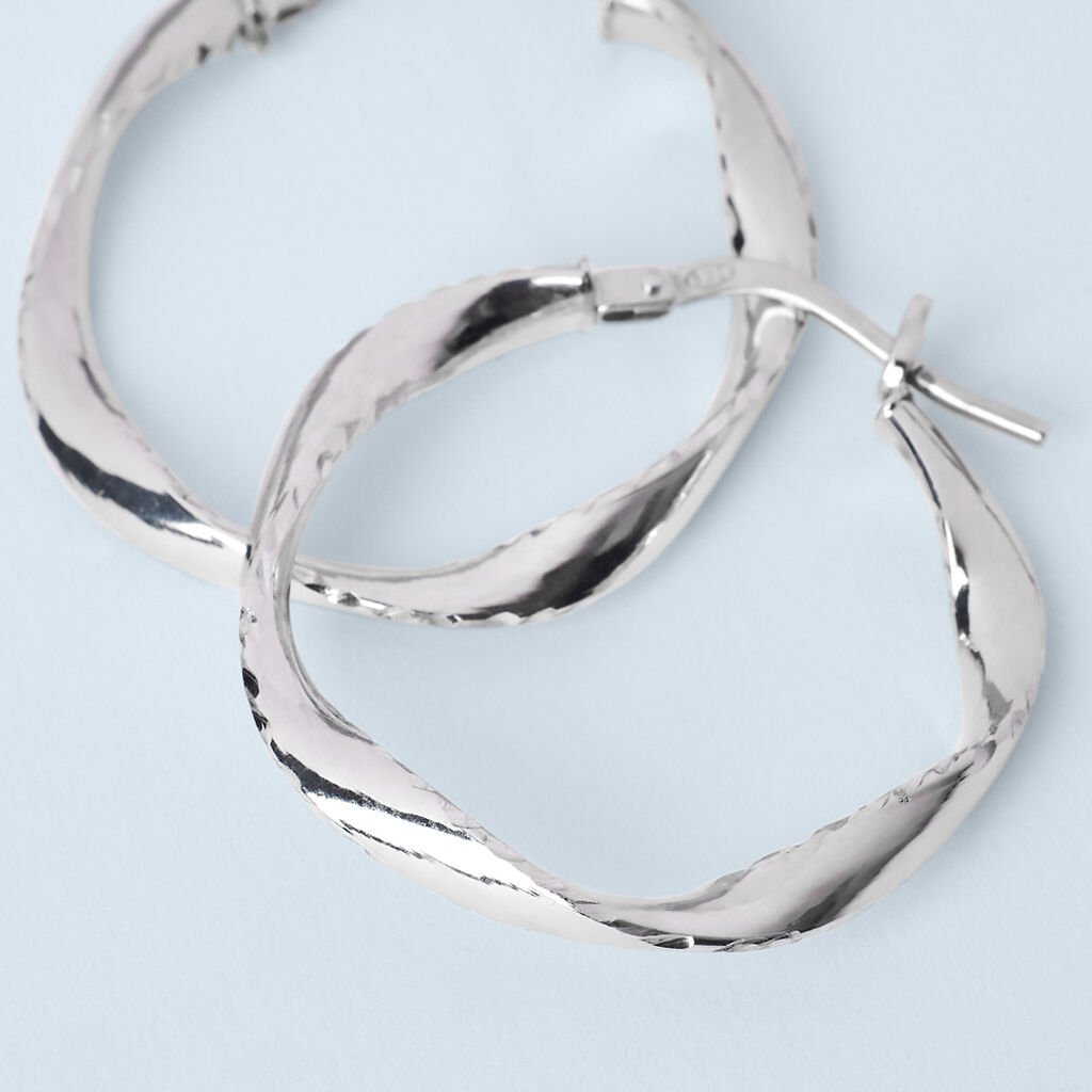 Orecchini A Cerchio Silver Collection Argento Rodiato - Orecchini a Cerchio Donna | Stroili