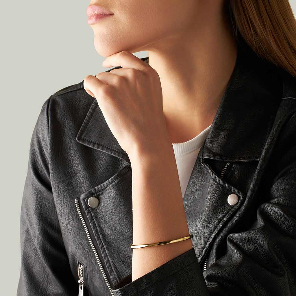 Bangle Lady Code Acciaio Dorato - Bracciali Rigidi Donna | Stroili