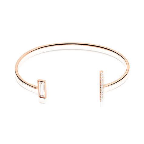 Bangle Silver Shine Argento Rosa Cubic Zirconia - Bracciali Rigidi Donna | Stroili
