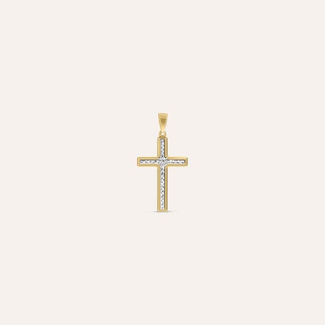 Pendente Holy Oro Bicolore - Ciondoli con Incisione Unisex | Stroili