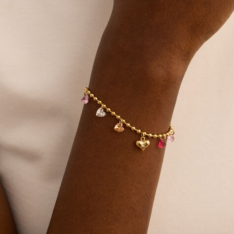 Bracciale Lady Chic Acciaio Dorato Cristallo - Bracciali Love  | Stroili