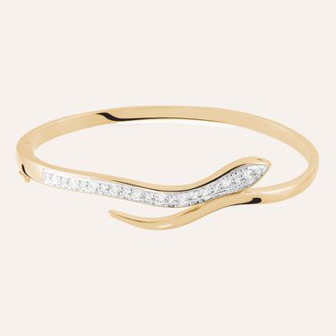 Bangle Golden Dream Placcato Oro Giallo Cubic Zirconia
